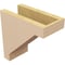 Ekena Millwork 5"W x 10"D x 10"H Classic Burlington Rough Cedar Woodgrain TimberThane Corbel, Primed Tan CORUR05X10X10BURRCPR - alternate 6